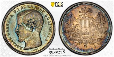 1865-R Peso Large R XF40