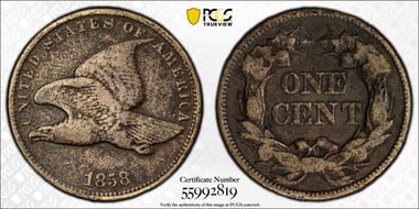 1858 1C Sm Ltrs, High Leaves, FS-1901 N1