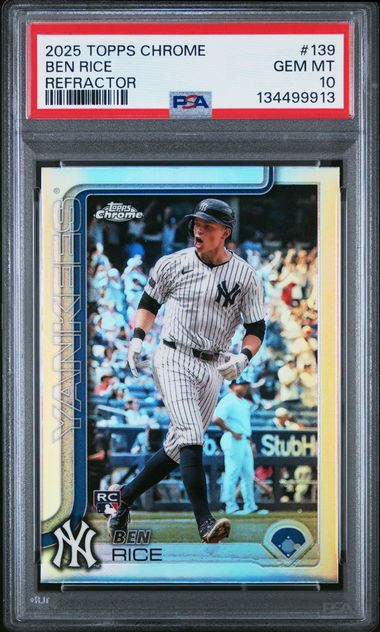 2025 Topps TOPPS CHROME Refractor #139 Ben Rice front
