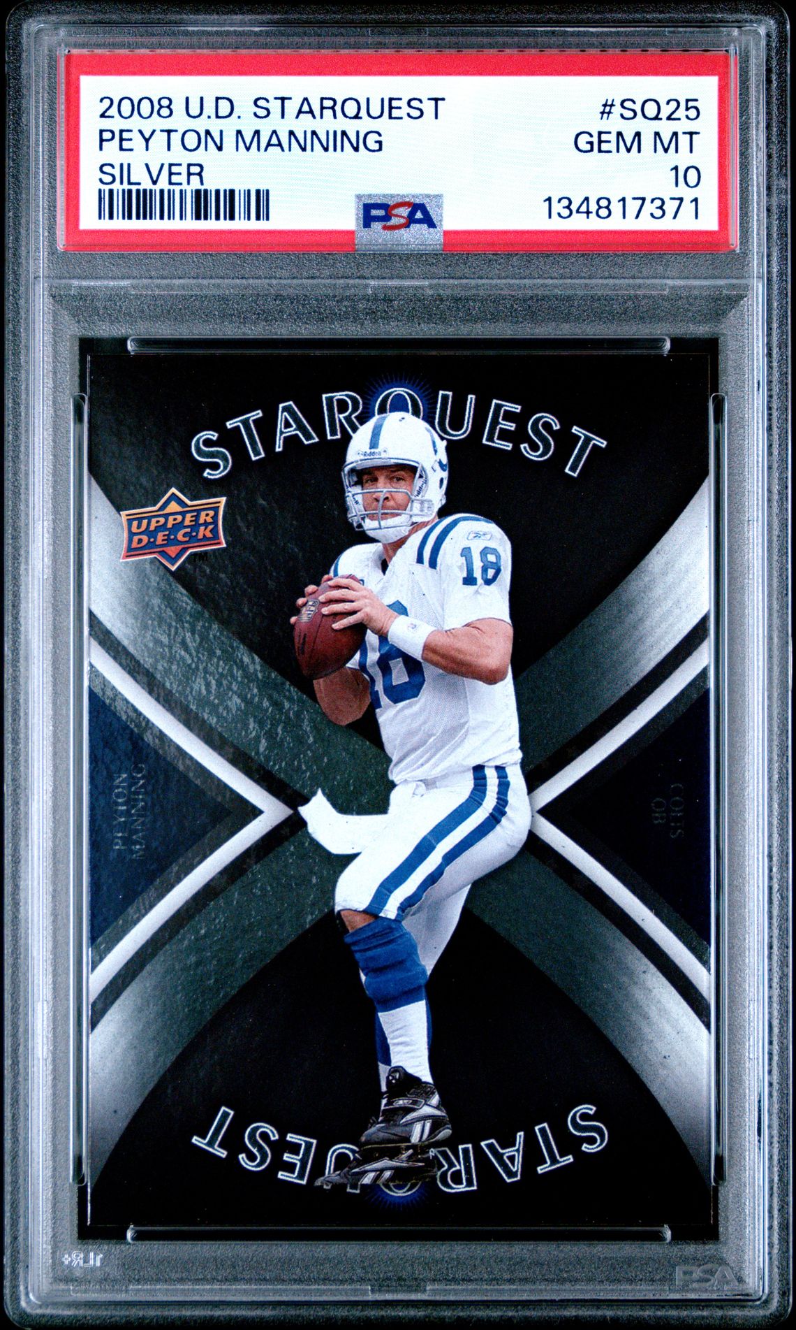 2008 Upper Deck UPPER DECK STARQUEST SILVER #SQ25 Peyton Manning front