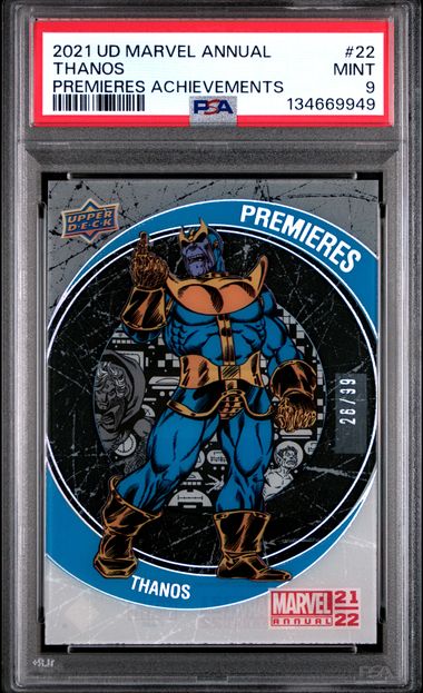 2021 Upper Deck Premieresachievements #22 Thanos front