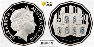 2015 50C Princess Charlotte Ag PR70DCAM