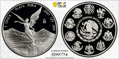 2021-Mo Onza Libertad  Ag PR69DCAM