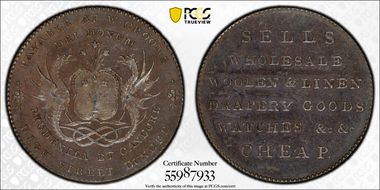 (c.1790) Tk 1/2D DH-13 Angusshire, Dundee Bronzed PR64