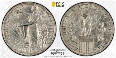 1915-S 50C Panama-Pacific MS62