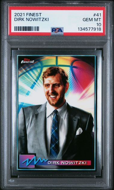 2021 Topps Topps Finest #41 Dirk Nowitzki front