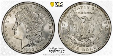 1900 $1 MS66