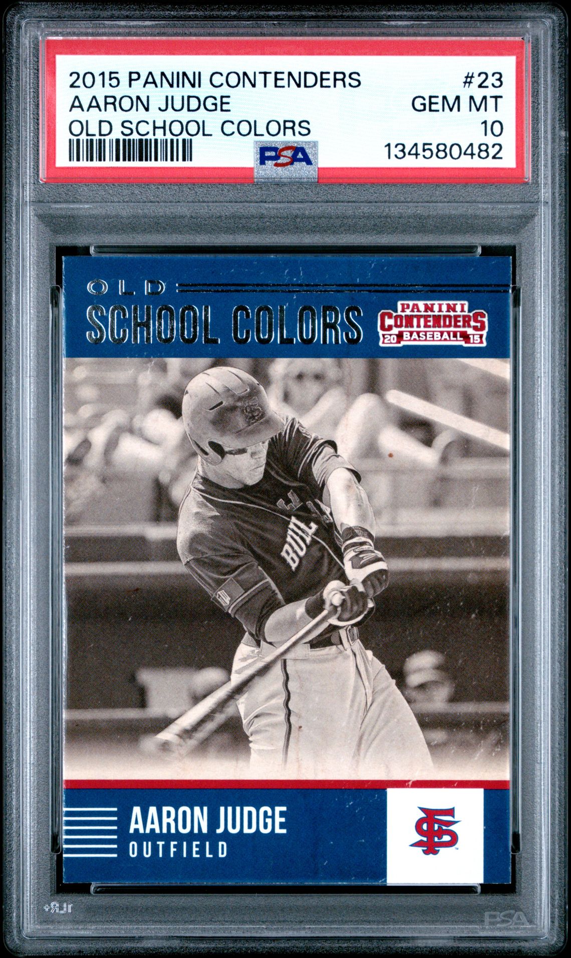 2015 Panini PANINI CONTENDERS OLD SCHOOL COLORS #23 Aaron Judge front