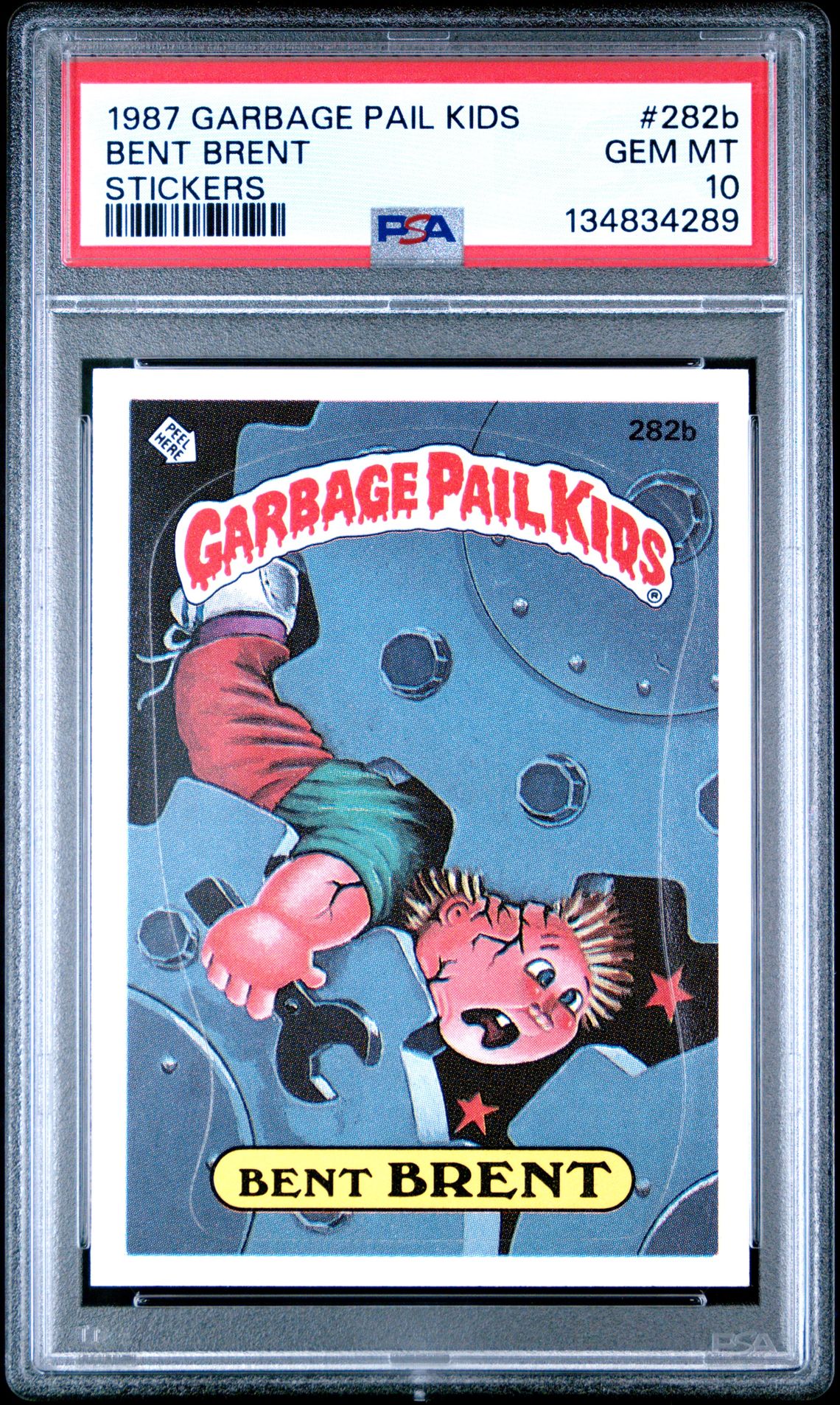 1987 Topps GARBAGE PAIL KIDS STICKERS #282B Bent Brent front