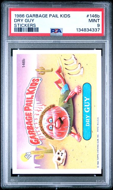 1986 Topps GARBAGE PAIL KIDS STICKERS STICKERS #146B Dry Guy front