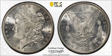 1881-S $1 MS65