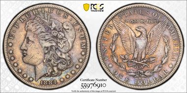 1884-S $1 XF40