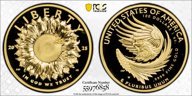 2025-W $100 American Liberty High Relief .9999 Fine PR70DCAM