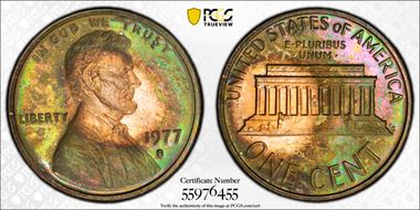 1977-S 1C PR64RB