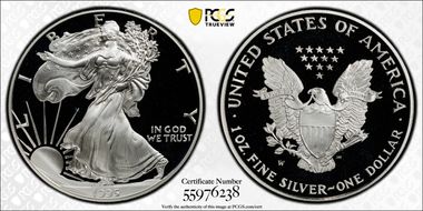 1995-W $1 Silver Eagle PR69DCAM