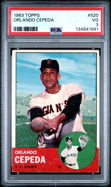 1963 Topps #520 Orlando Cepeda front