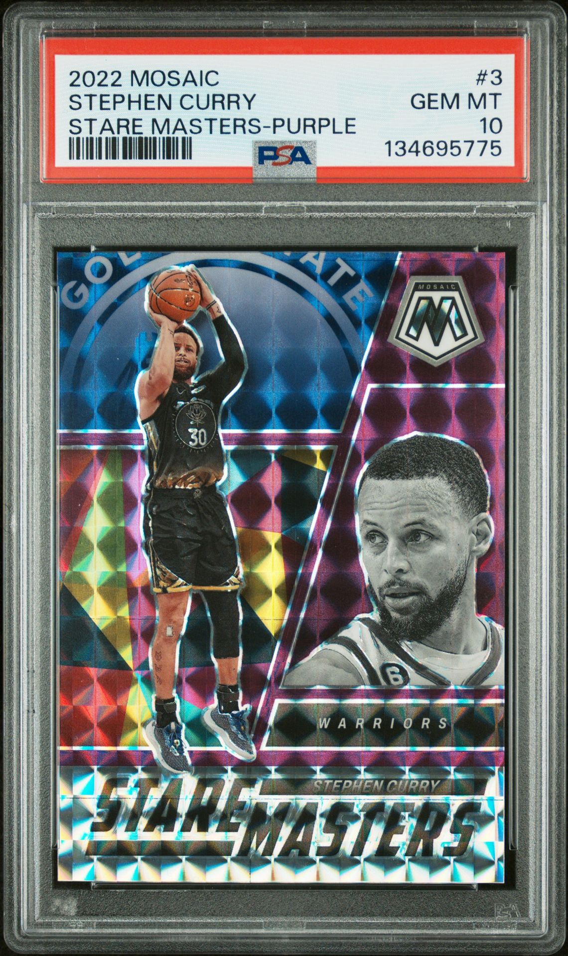 2022 Panini Panini Mosaic Stare Masters #3 Stephen Curry front