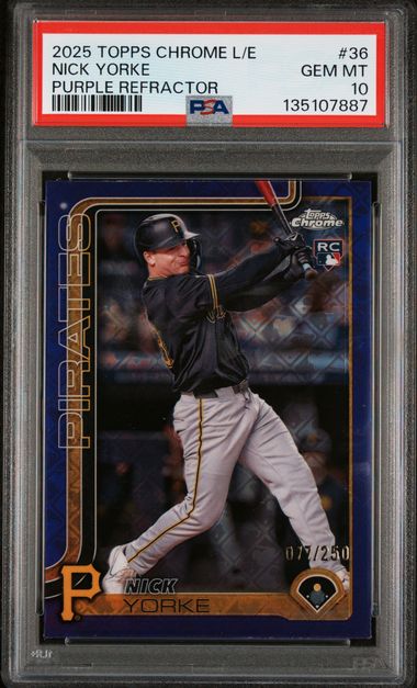 2025 Topps Topps Chrome Purple Refractor #36 Nick Yorke front