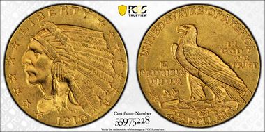 1910 $2.50 MS63