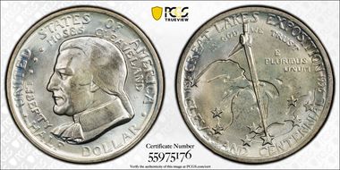 1936 50C Cleveland MS66+ 