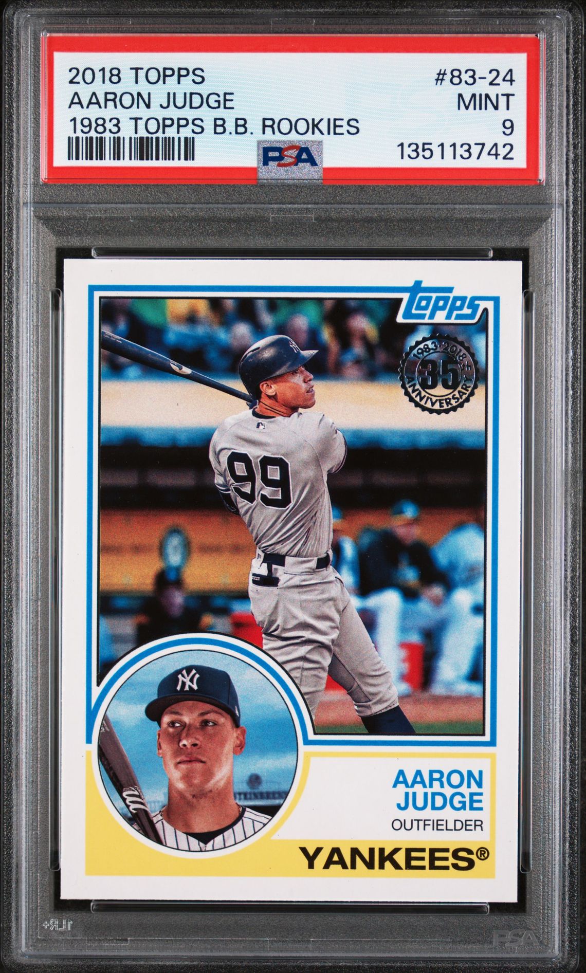 2018 Topps TOPPS 1983 TOPPS BASEBALL #24 Aaron Judge front