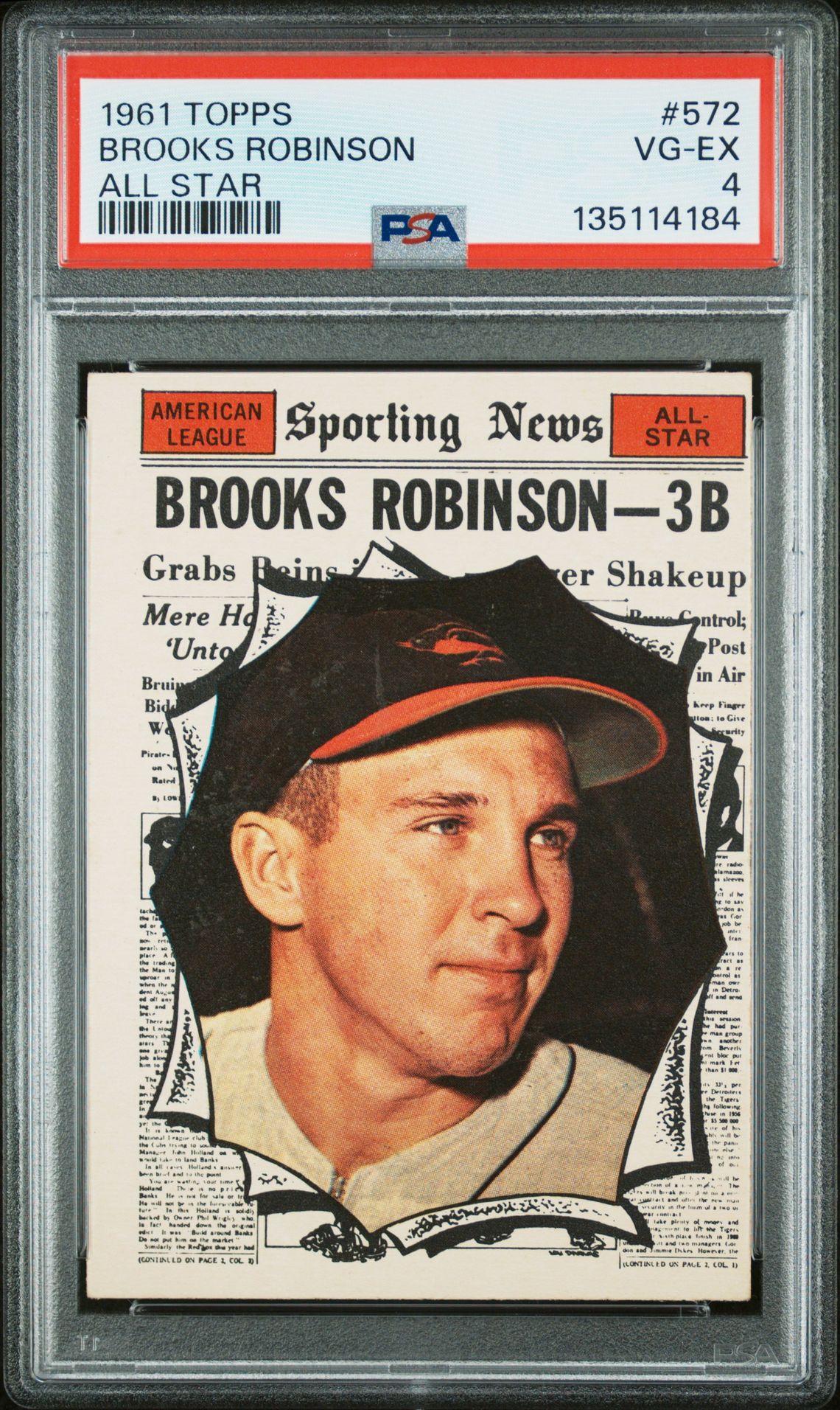 1961 Topps TOPPS ALL STAR #572 Brooks Robinson front