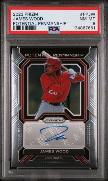 2023 Panini PANINI PRIZM POTENTIAL PENMANSHIP #PPJW James Wood front