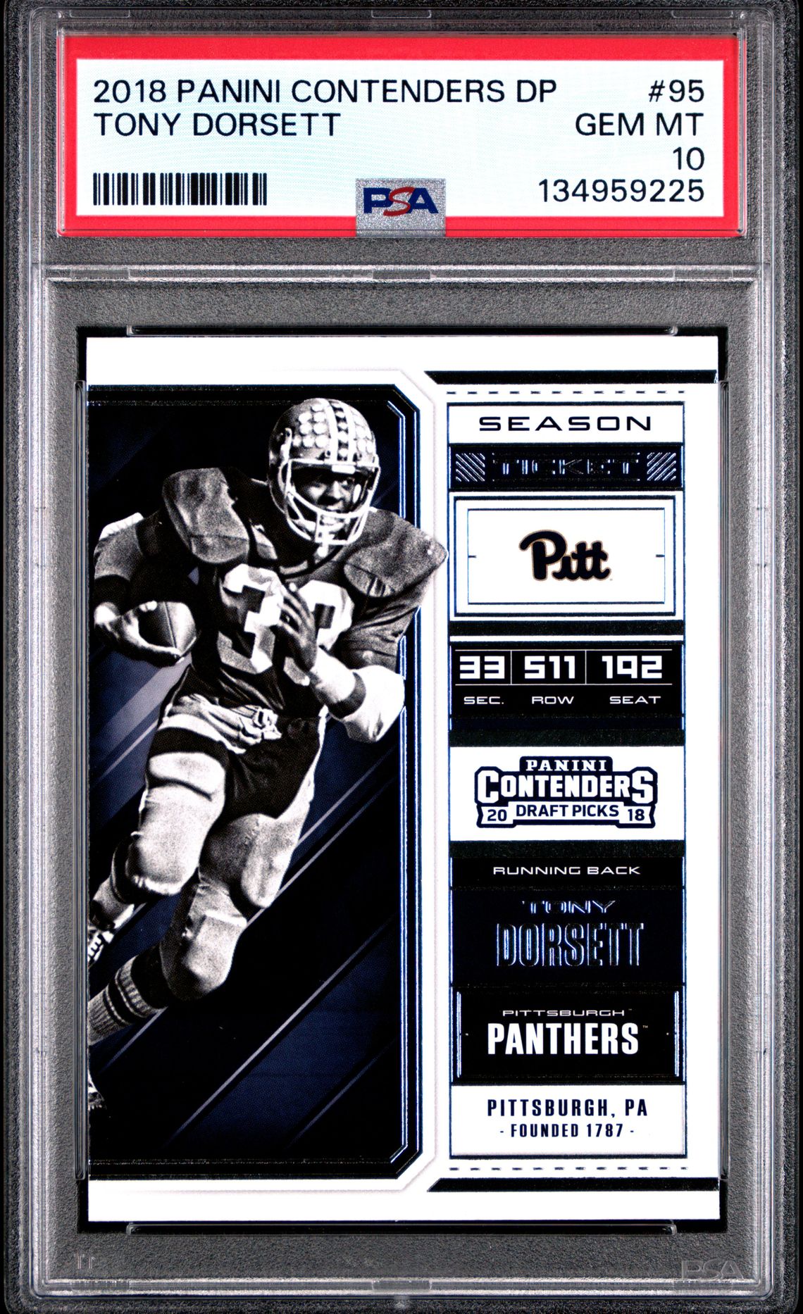 2018 Panini PANINI CONTENDERS DRAFT PICKS #95 Tony Dorsett front