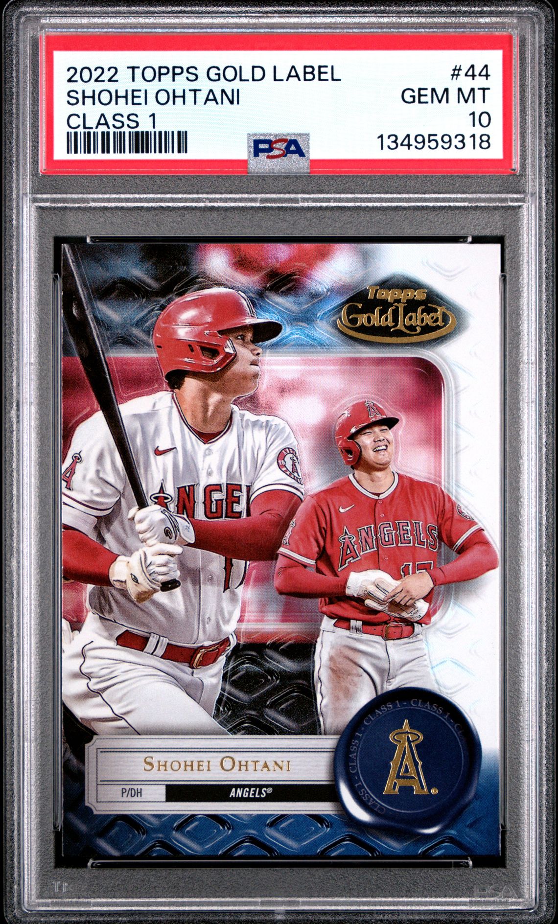 2022 Topps TOPPS GOLD LABEL CLASS 1 #44 Shohei Ohtani front