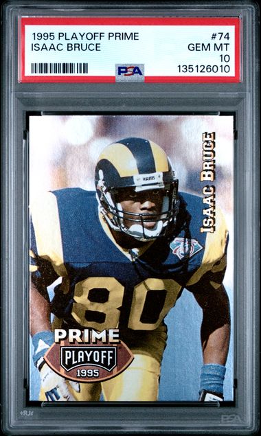 1995 Playoff #74 Prime Isaac Bruce front
