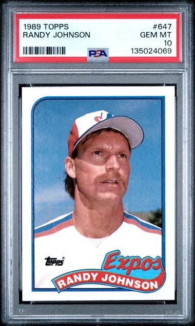 1989 Topps #647 Randy Johnson front