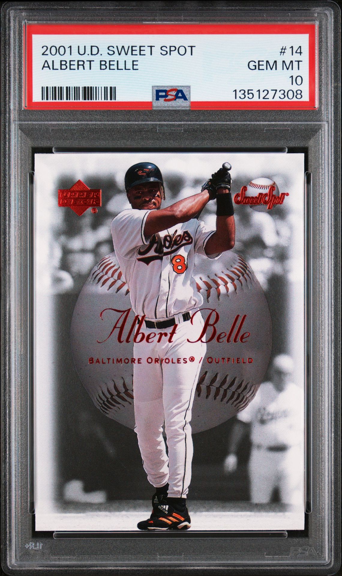 2001 Upper Deck UPPER DECK SWEET SPOT #14 Albert Belle front
