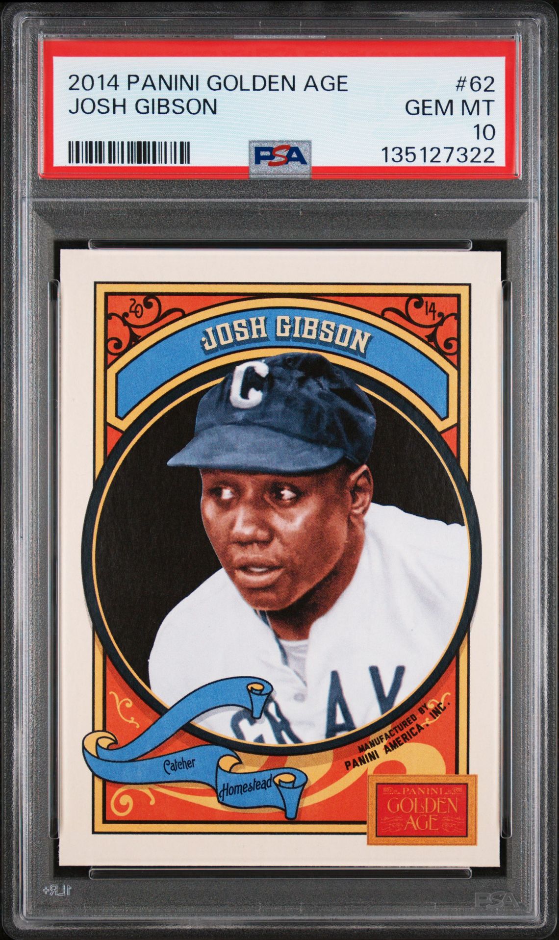 2014 Panini PANINI GOLDEN AGE #62 Josh Gibson front
