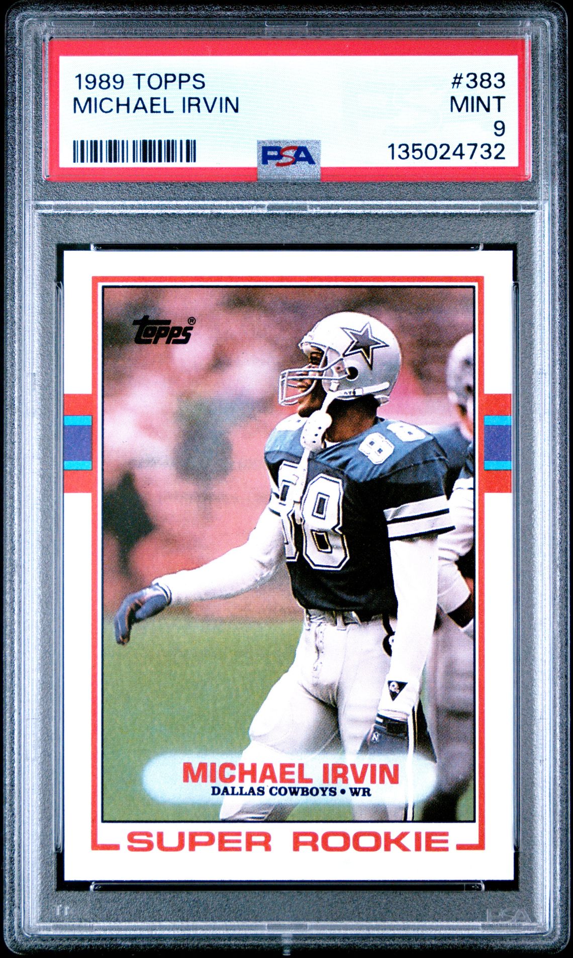 1989 Topps TOPPS Michael Irvin front