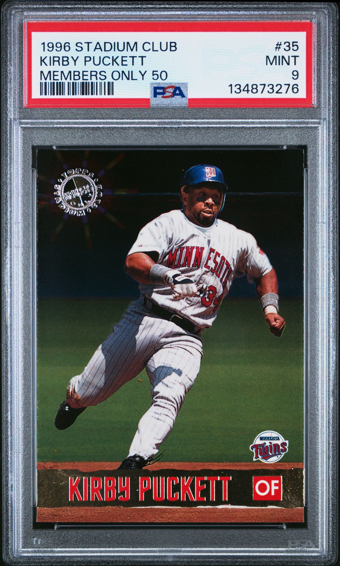 1996 Topps STADIUM CLUB MEMBERS ONLY 50 #35 Kirby Puckett front