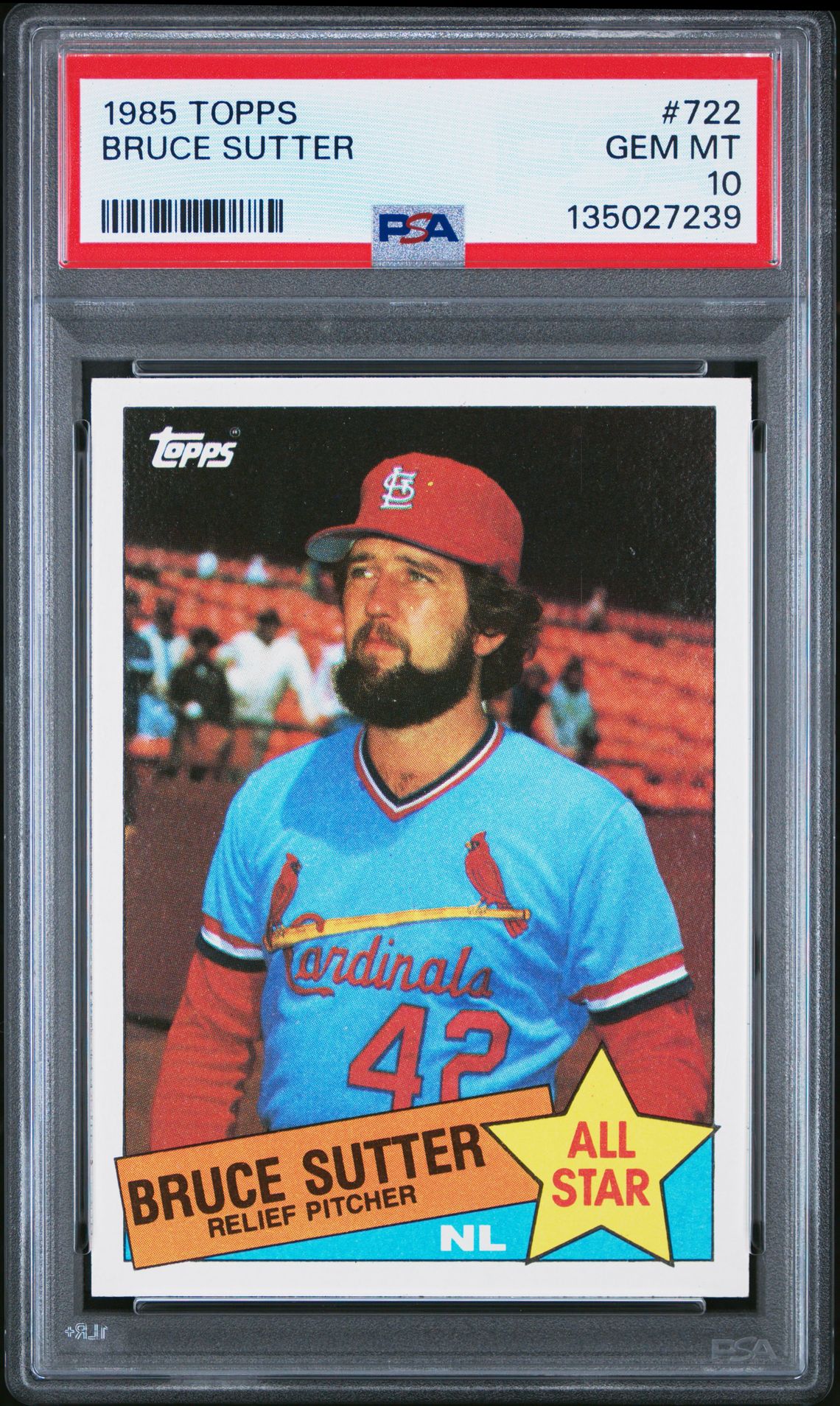 1985 Topps TOPPS #722 Bruce Sutter front