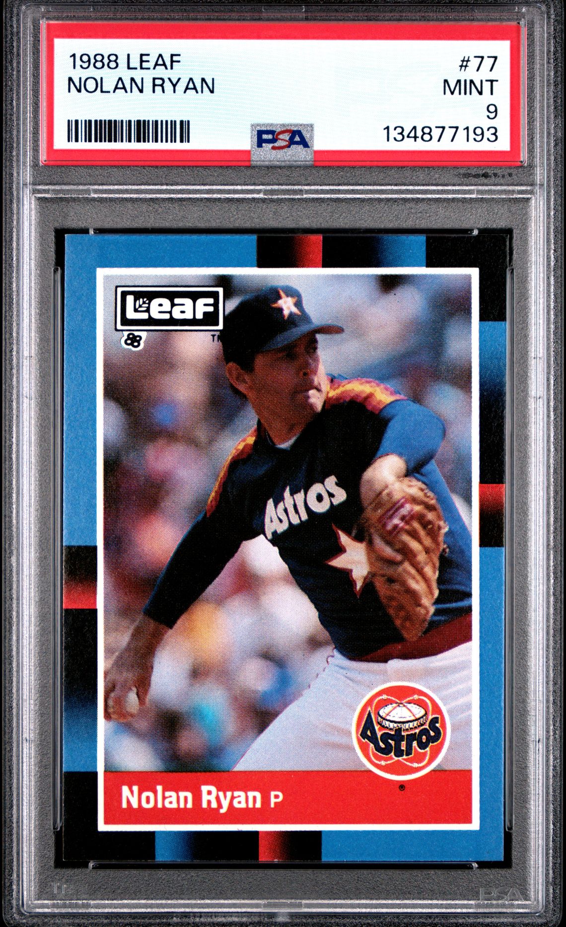 1988 Leaf LEAF #77 Nolan Ryan front