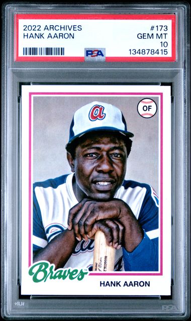Topps Hank Aaron front