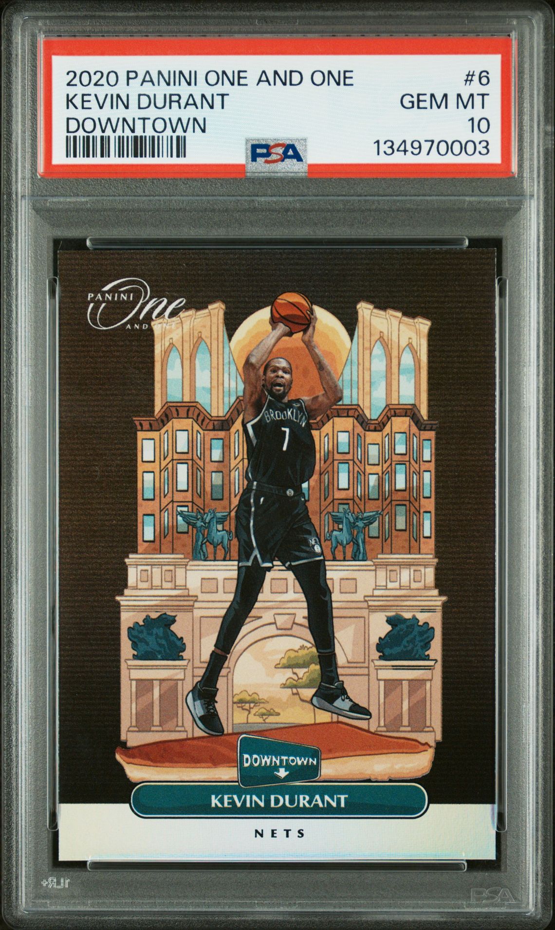 2020 Panini PANINI ONE AND ONE DOWNTOWN #6 Kevin Durant front