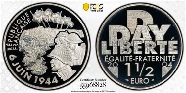 2004 € 1 1/2 D-Day PR69DCAM