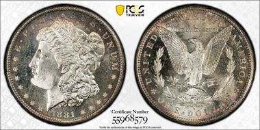 1881-S $1 MS64+