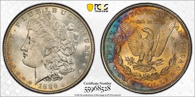 1886 $1 MS64