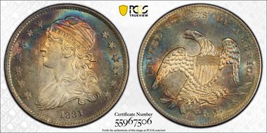 1831 25C B-4, Small Letters MS64+