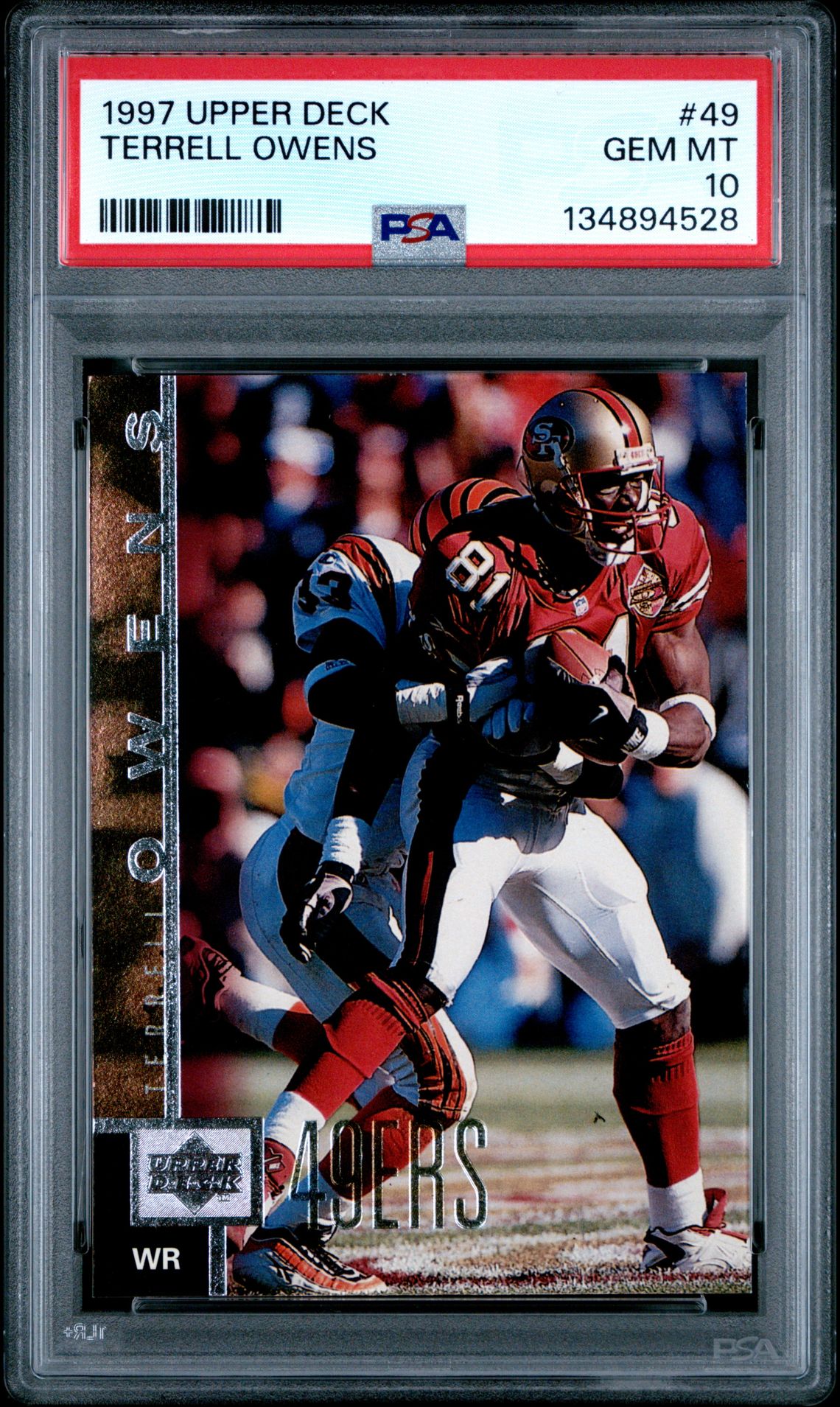 1997 Upper Deck #49 Terrell Owens front