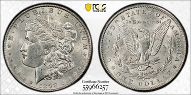 1898-O $1 AU58