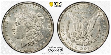 1898 $1 AU58