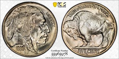 1938-D 5C Buffalo MS66+