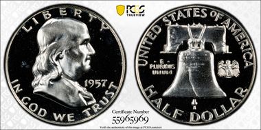 1957 50C PR66