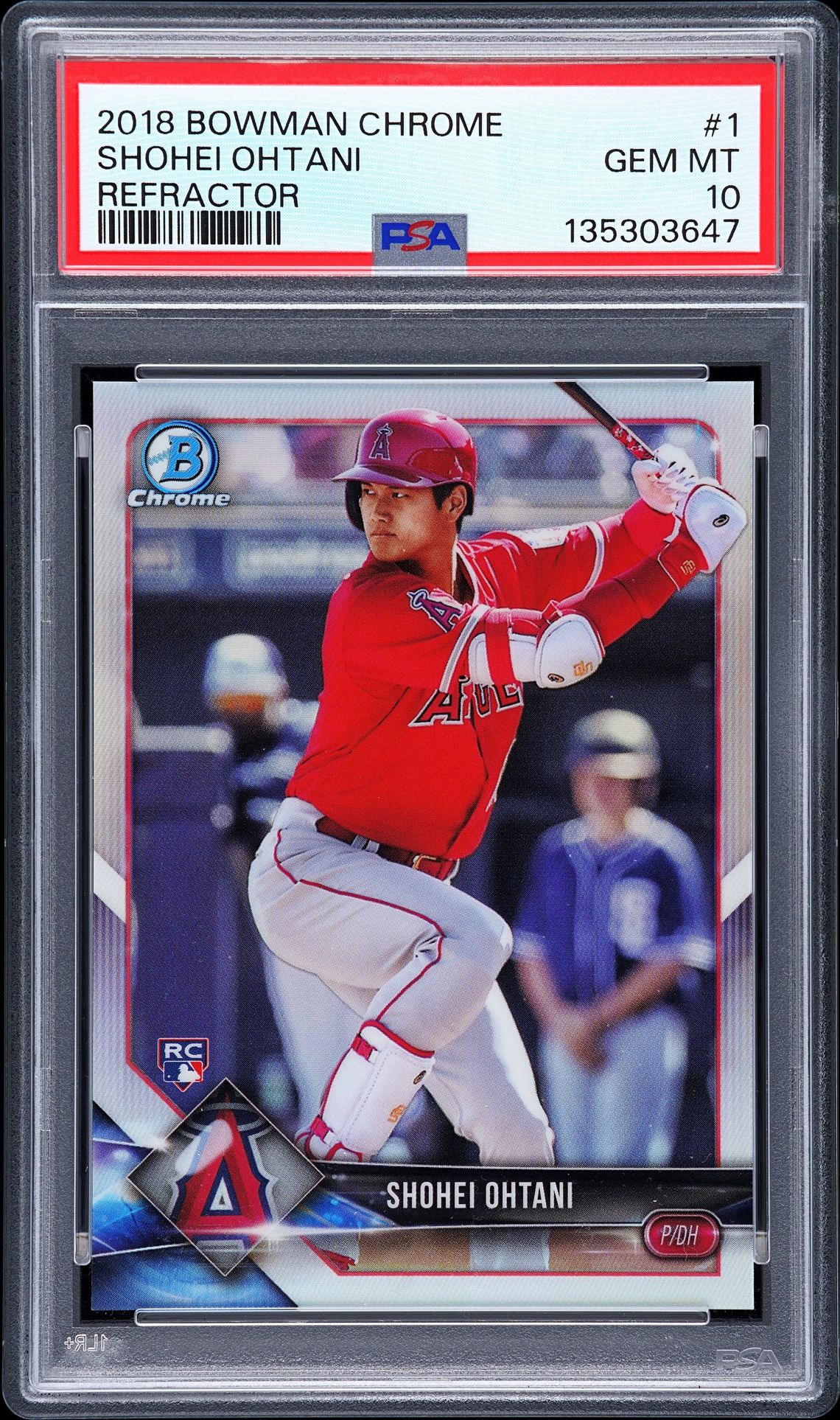 2018 Bowman BOWMAN CHROME Refractor #1 Shohei Ohtani front