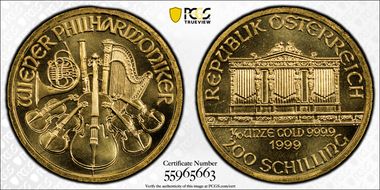 1999 200 Sch Vienna Philharmonic MS69